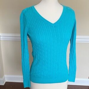 WOMEN’S Caribbean Joe V-Neck Ribbed Sweater